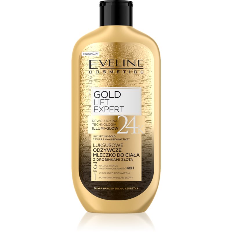 Eveline Cosmetics Gold Lift Expert Crema Nutriente Corpo Con Oro 350 Ml