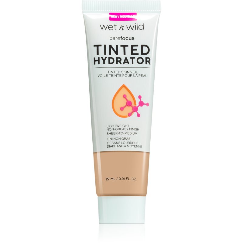 Wet N Wild Bare Focus Tinted Hydrator Lozione Colorata Unificante Viso Colore Medium Tan 27 Ml