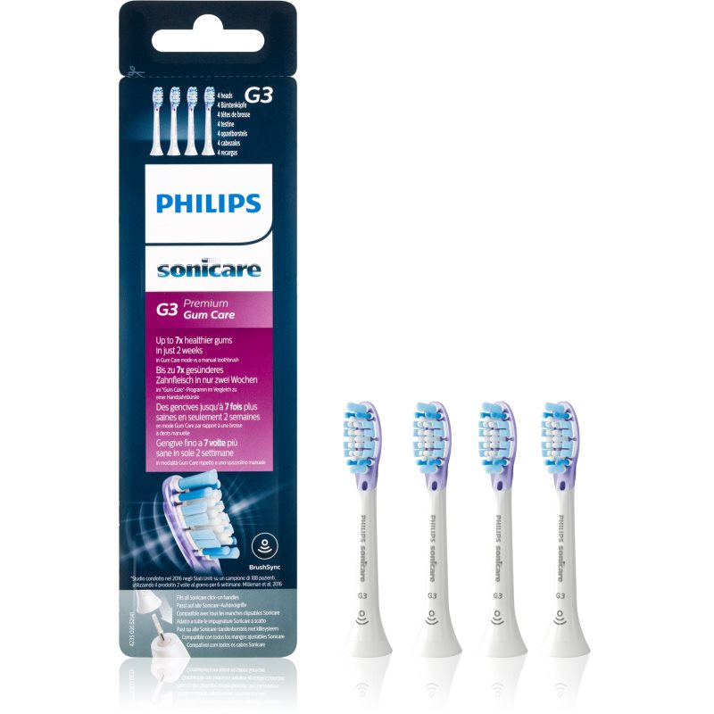 Philips Sonicare Premium Gum Care Standard Hx9054/17 Testine Di Ricambio Per Spazzolino 4 Pz