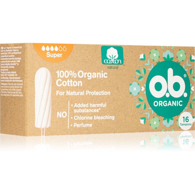 O.B. Organic Super Tamponi 16 Pz