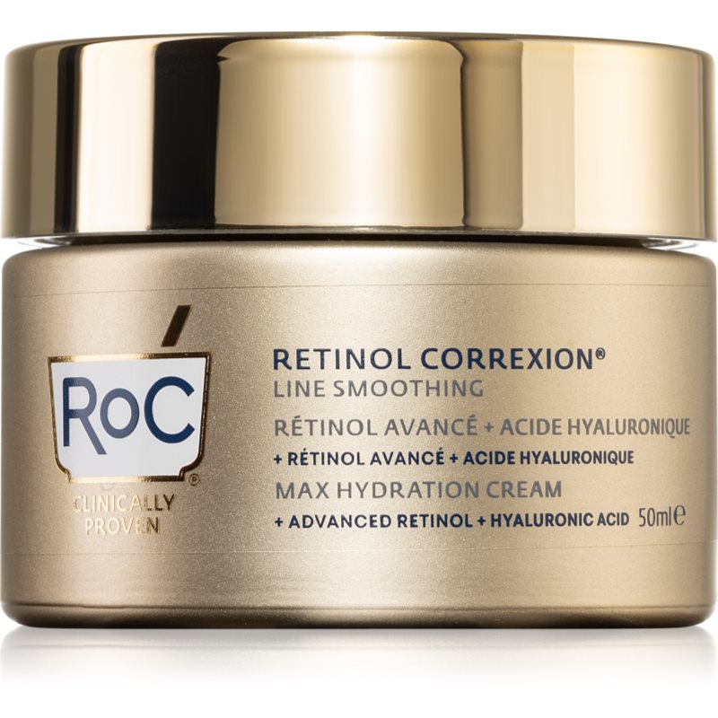 Roc Retinol Correxion Line Smoothing Crema Idratante Con Acido Ialuronico 50 Ml