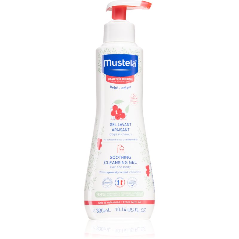 Mustela Bébé Gel Detergente Lenitivo Per Neonati 300 Ml