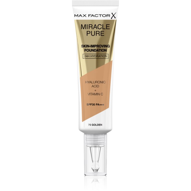 Max Factor Miracle Pure Skin Fondotinta Lunga Tenuta Spf 30 Colore 75 Golden 30 Ml