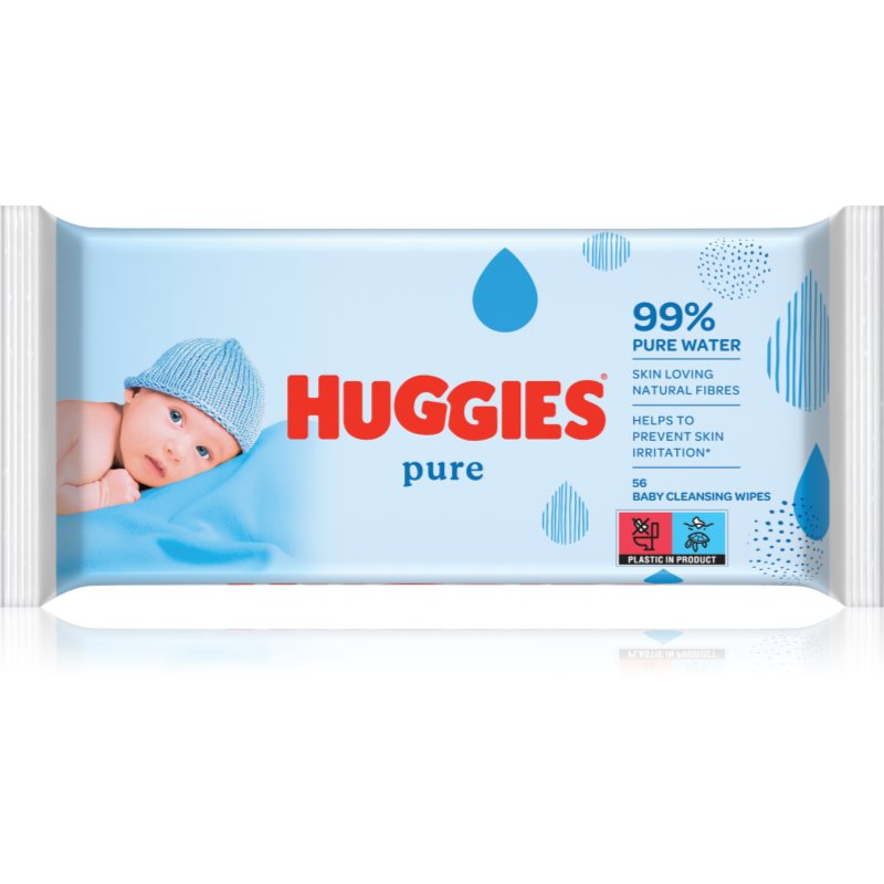 Huggies Pure Salviette Detergenti Per Neonati 56 Pz