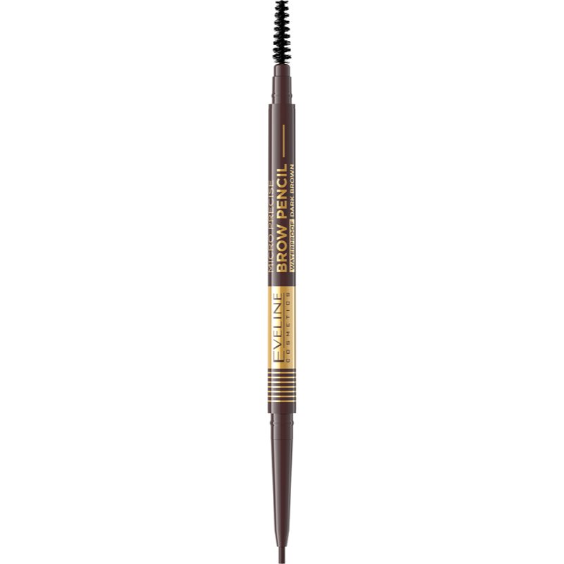 Eveline Cosmetics Micro Precise Matita Sopracciglia Waterproof Con Spazzolino 2 In 1 Colore 03 Dark Brown 4 G