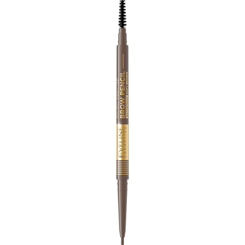 Eveline Cosmetics Micro Precise Matita Sopracciglia Waterproof Con Spazzolino 2 In 1 Colore 02 Soft Brown 4 G