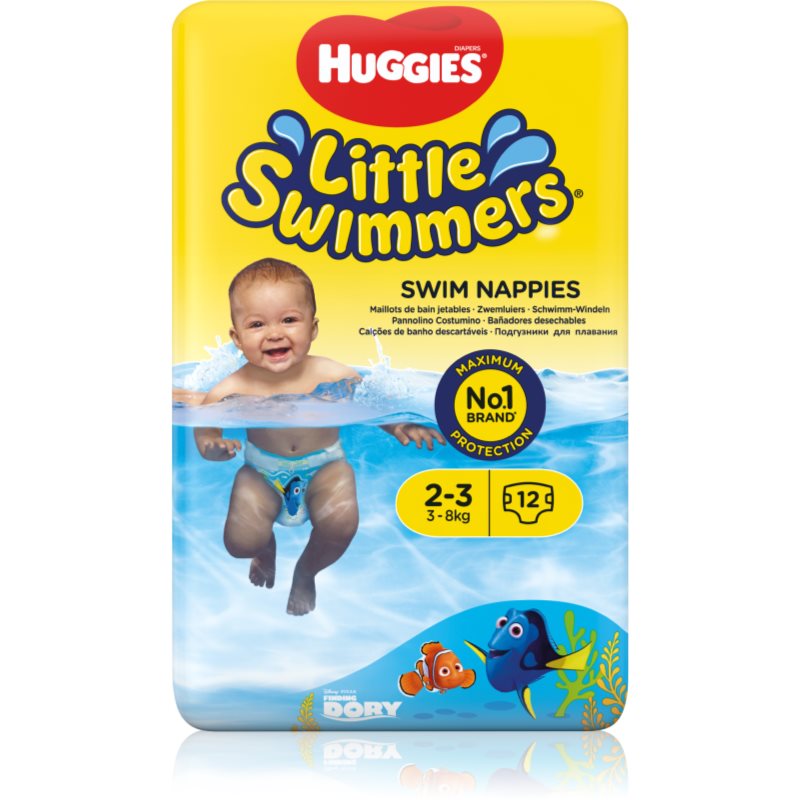Huggies Little Swimmers 2-3 Pannolini A Costume Usa E Getta 3-8 Kg 12 Pz