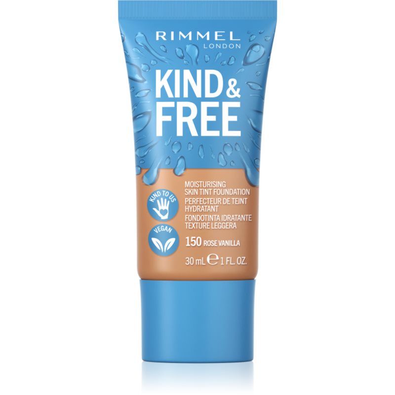 Rimmel Kind & Free Fondotinta Idratante Leggero Colore 150 Rose Vanilla 30 Ml