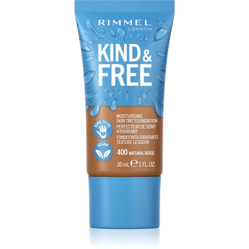 Rimmel Kind & Free Fondotinta Idratante Leggero Colore 400 Natural Beige 30 Ml