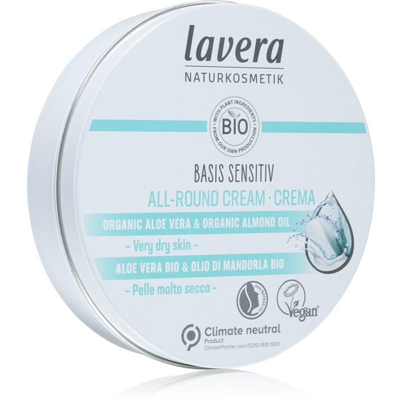 Lavera Basis Sensitiv Crema Universale Per Pelli Molto Secche 150 Ml