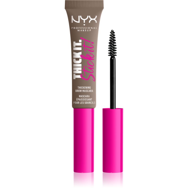 Nyx Professional Makeup Thick It Stick It Brow Mascara Mascara Per Sopracciglia Colore 01 Taupe 7 Ml