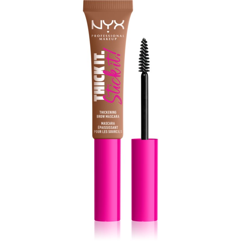 Nyx Professional Makeup Thick It Stick It Brow Mascara Mascara Per Sopracciglia Colore 03 Auburn 4,2 G