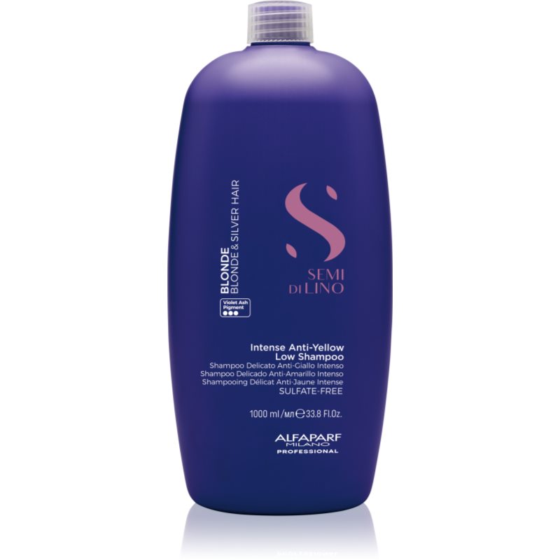 Alfaparf Milano Semi Di Lino Blonde Shampoo Colorato Per Capelli Biondi E Con Mèches 1000 Ml