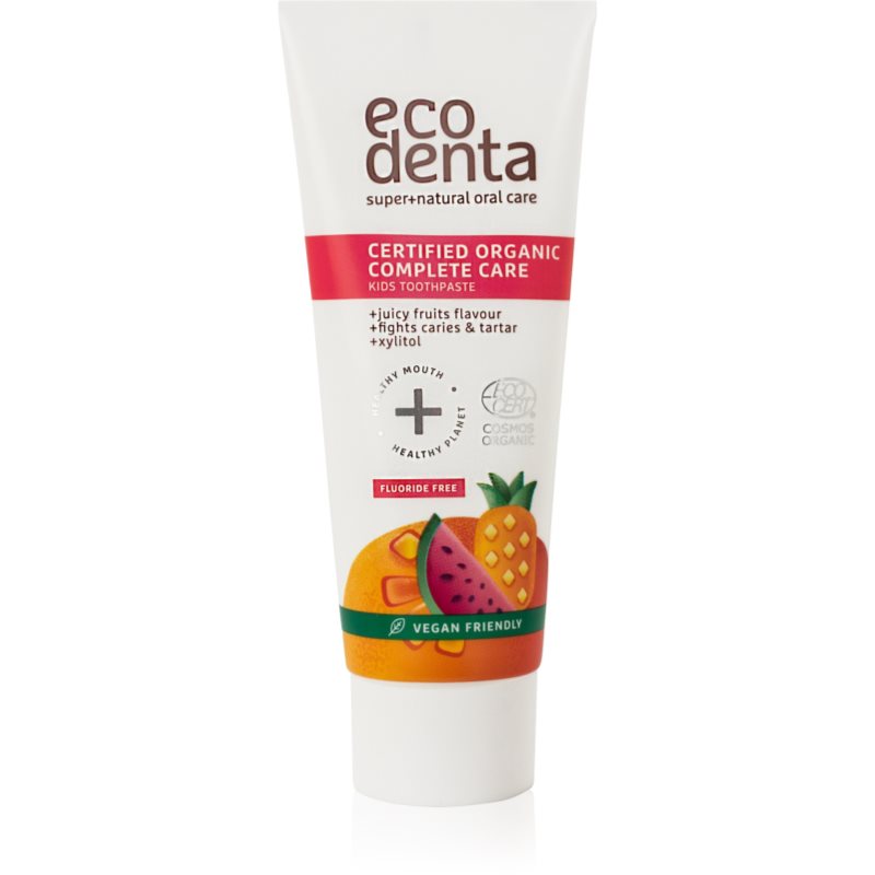 Ecodenta Organic Kids Certified Organic Juicy Fruit Dentifricio Per Bambini 75 Ml