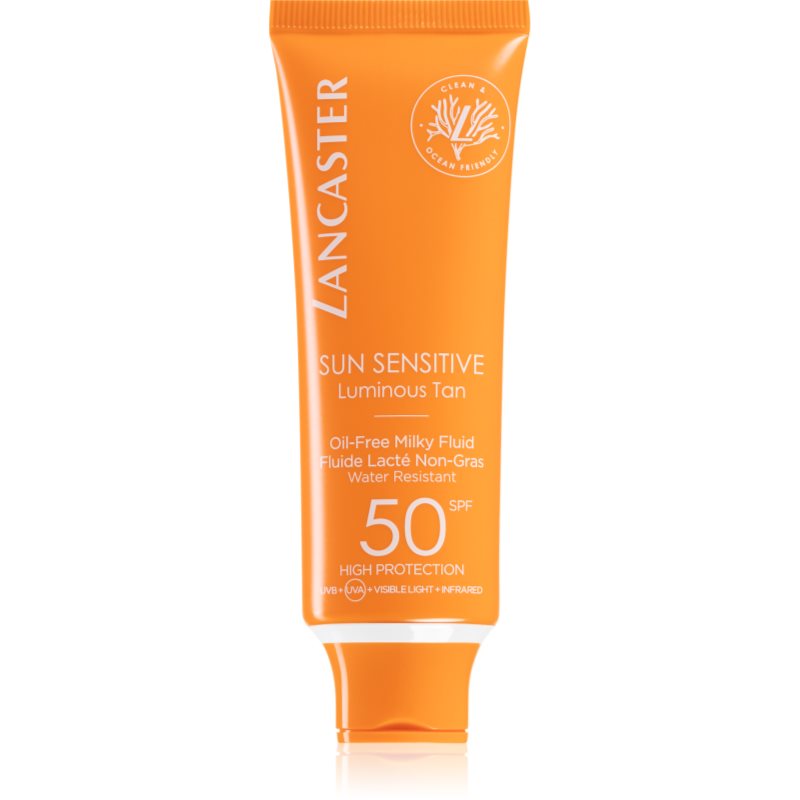 Lancaster Sun Sensitive Oil-Free Milky Fluid Lozione Abbronzante Per Il Viso Spf 50 50 Ml