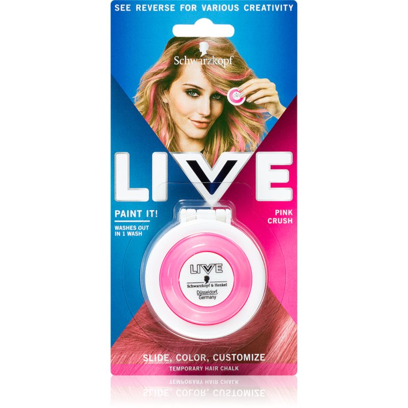 Schwarzkopf Live Paint It Gessetti Per Capelli Colore Pink Crush 3,5 G