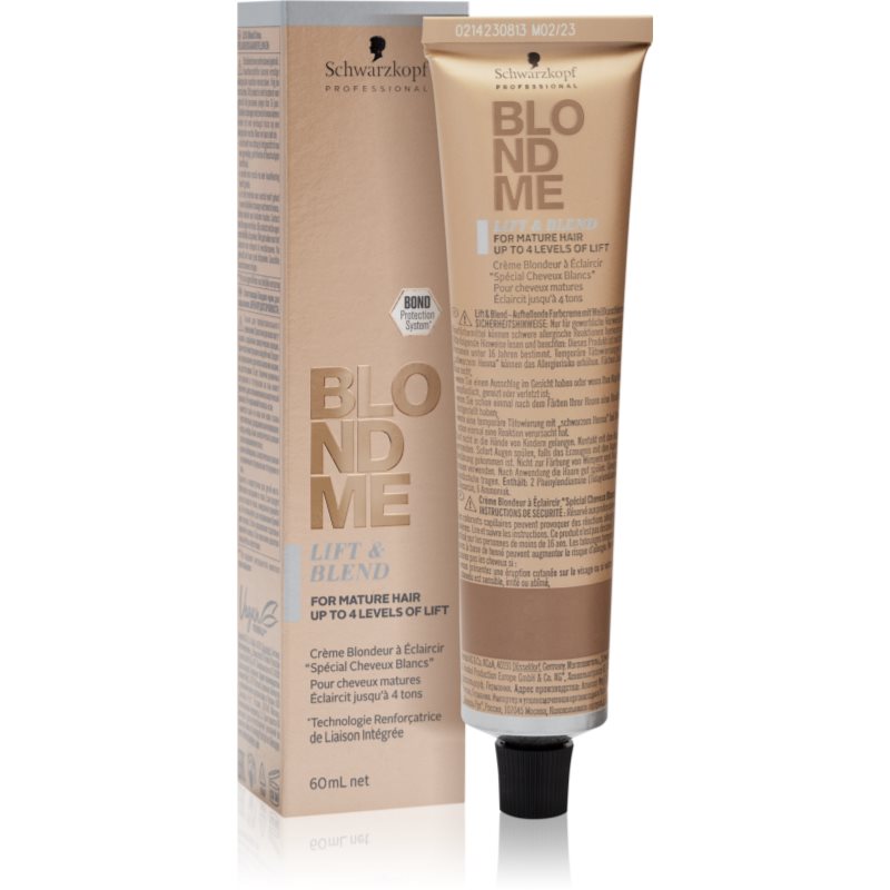 Schwarzkopf Professional Blondme Lift & Blend Crema Schiarente Per Capelli Biondi Colore Sand 60 Ml