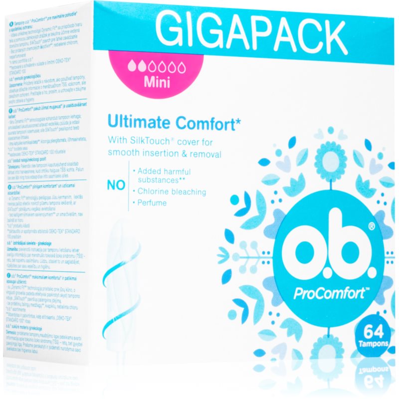 O.B. Pro Comfort Mini Tamponi 64 Pz