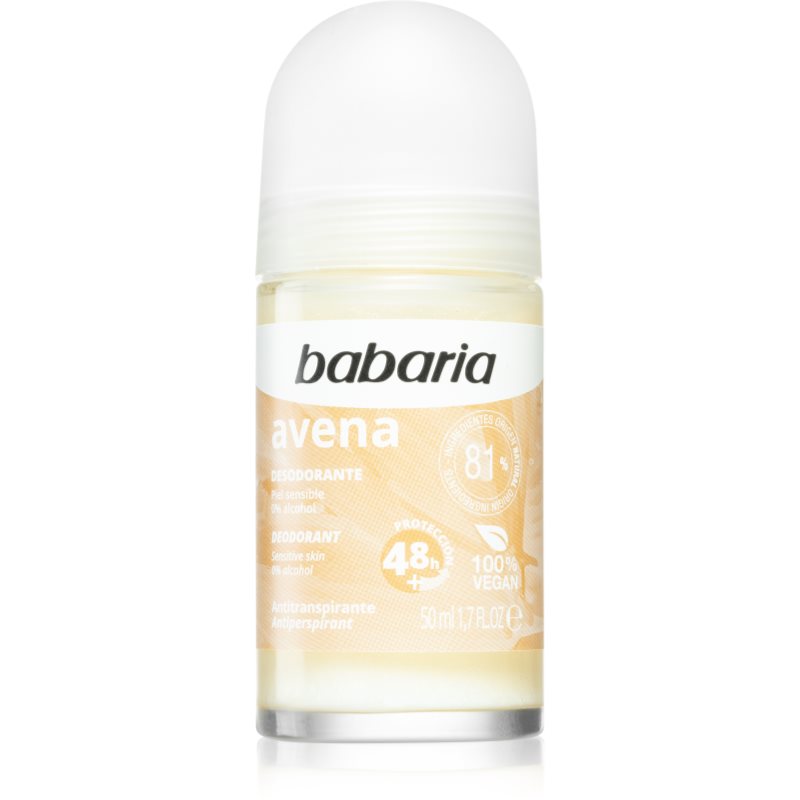 Babaria Deodorant Oat Antitraspirante Roll-On Per Pelli Sensibili 50 Ml