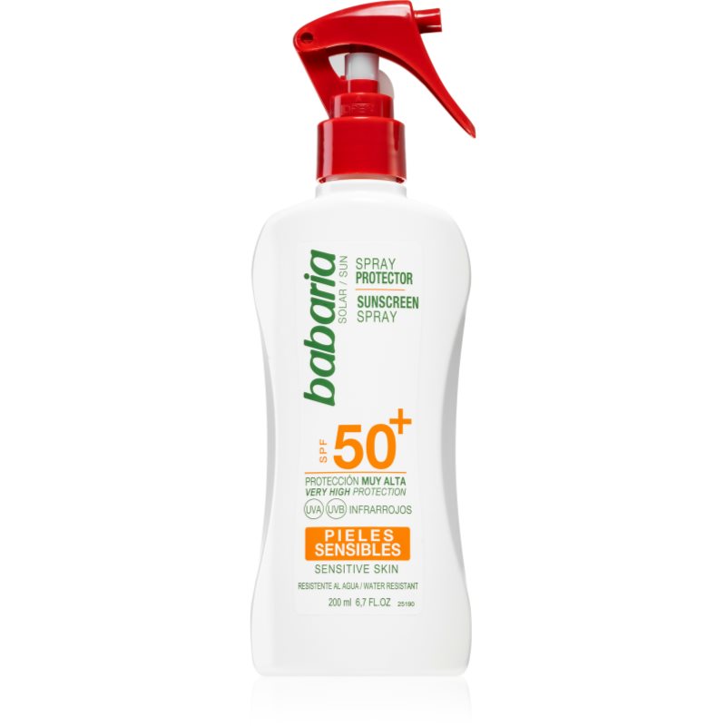 Babaria Sun Sensitive Spray Abbronzante Per Pelli Sensibili Spf 50+ 200 Ml