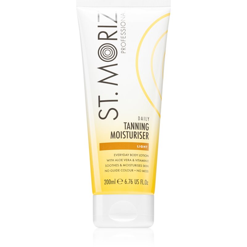 St. Moriz Daily Tanning Moisturiser Crema Autoabbronzante Idratante Trasparente Tipo Light 200 Ml