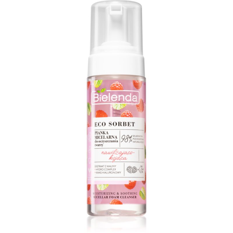 Bielenda Eco Sorbet Raspberry Mousse Micellare Detergente 150 Ml