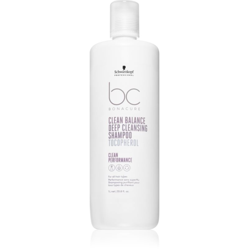 Schwarzkopf Professional Bc Bonacure Clean Balance Shampoo Di Pulizia Profonda 1000 Ml