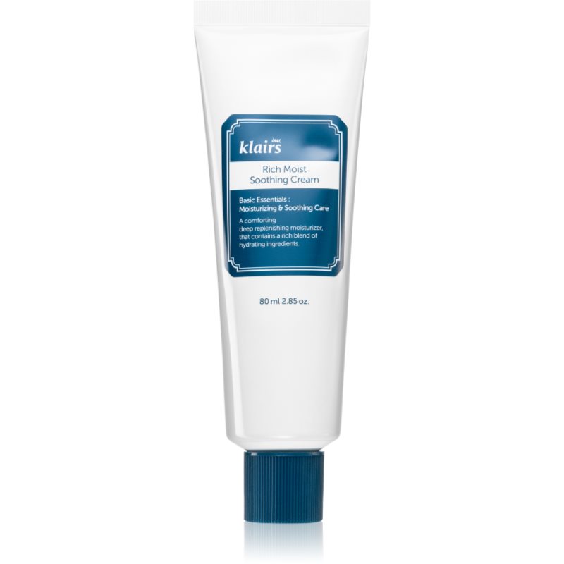 Klairs Rich Moist Soothing Cream Crema Idratante E Emolliente Intensa 80 Ml