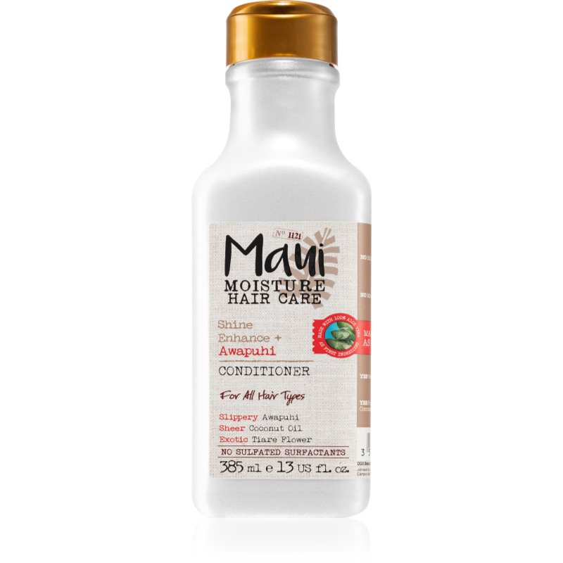 Maui Moisture Shine Amplifying + Awapuhi Balsamo Per Capelli Brillanti E Morbidi 385 Ml