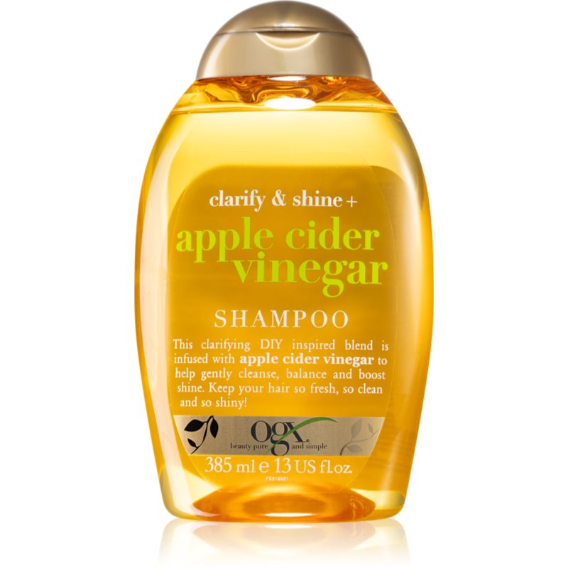 Ogx Apple Cider Vinegar Shampoo Detergente Per Capelli Brillanti E Morbidi 385 Ml