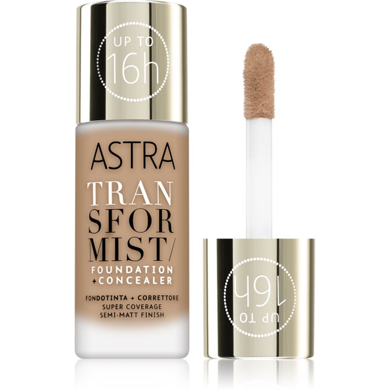 Astra Make-Up Transformist Fondotinta Lunga Tenuta Colore 04W Ginger 18 Ml