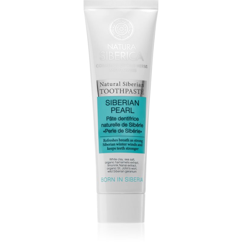 Natura Siberica Natural Siberian Siberian Pearl Dentifricio Sbiancante Per Un Alito Fresco 100 G