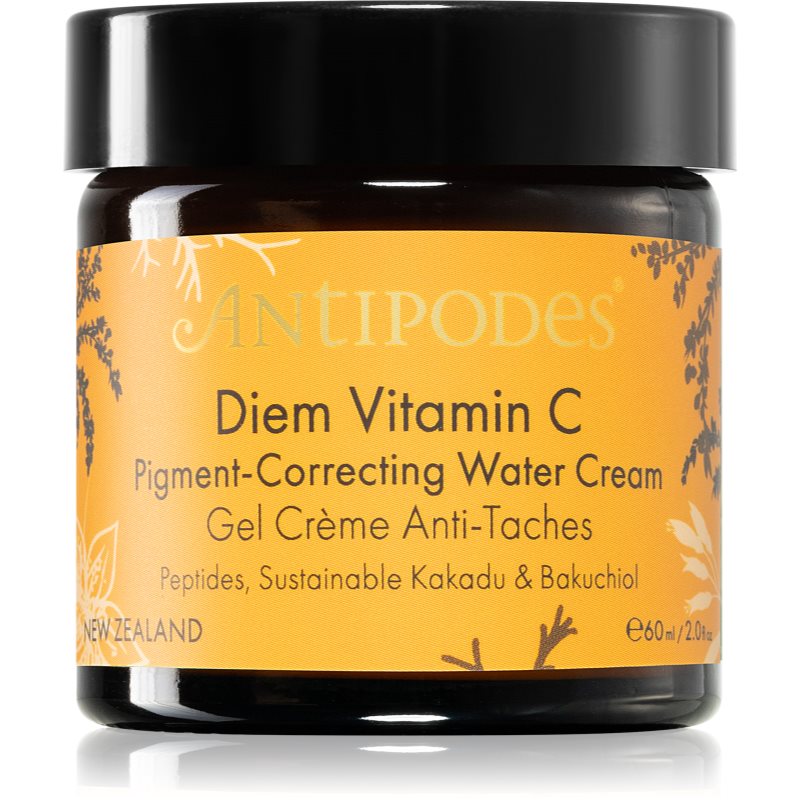 Antipodes Diem Vitamin C Pigment-Correcting Water Cream Crema Idratante Illuminante Contro Le Macchie Della Pelle 60 Ml