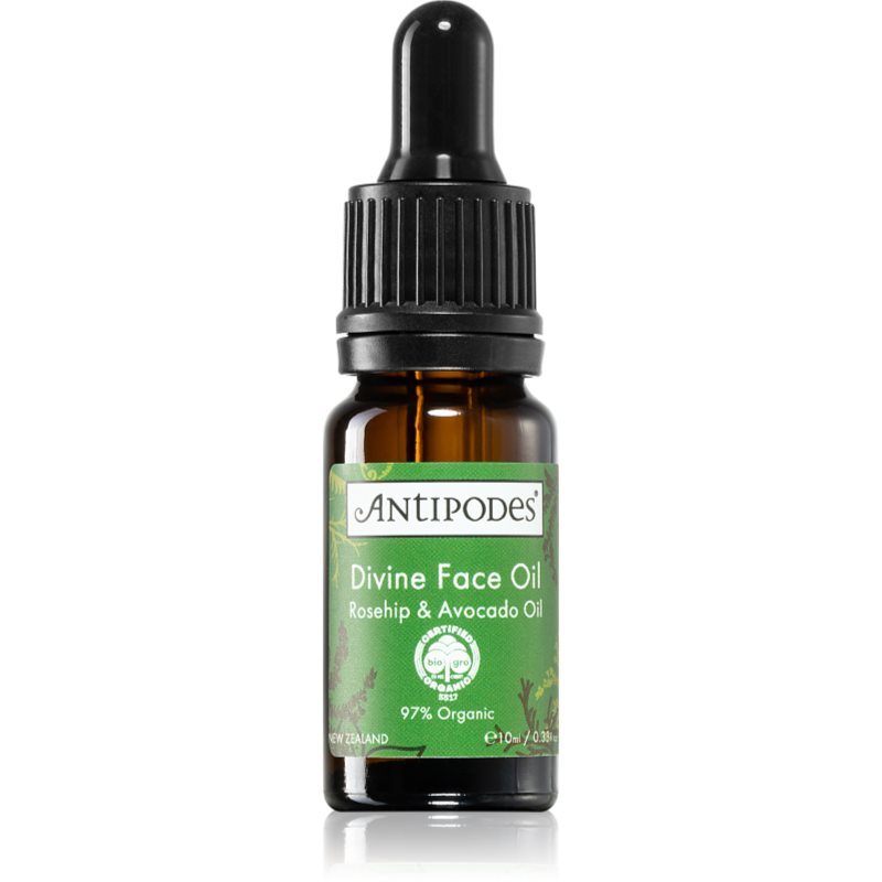 Antipodes Divine Face Oil Rosehip & Avocado Oil Siero Protettivo Contro I Primi Segni Di Invecchiamento Della Pelle 10 Ml