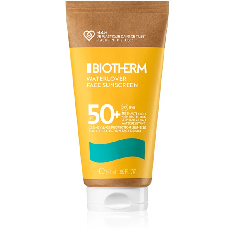 Biotherm Waterlover Face Sunscreen Crema Protettiva Viso Anti-Age Per Pelli Intolleranti Spf 50+ 50 Ml