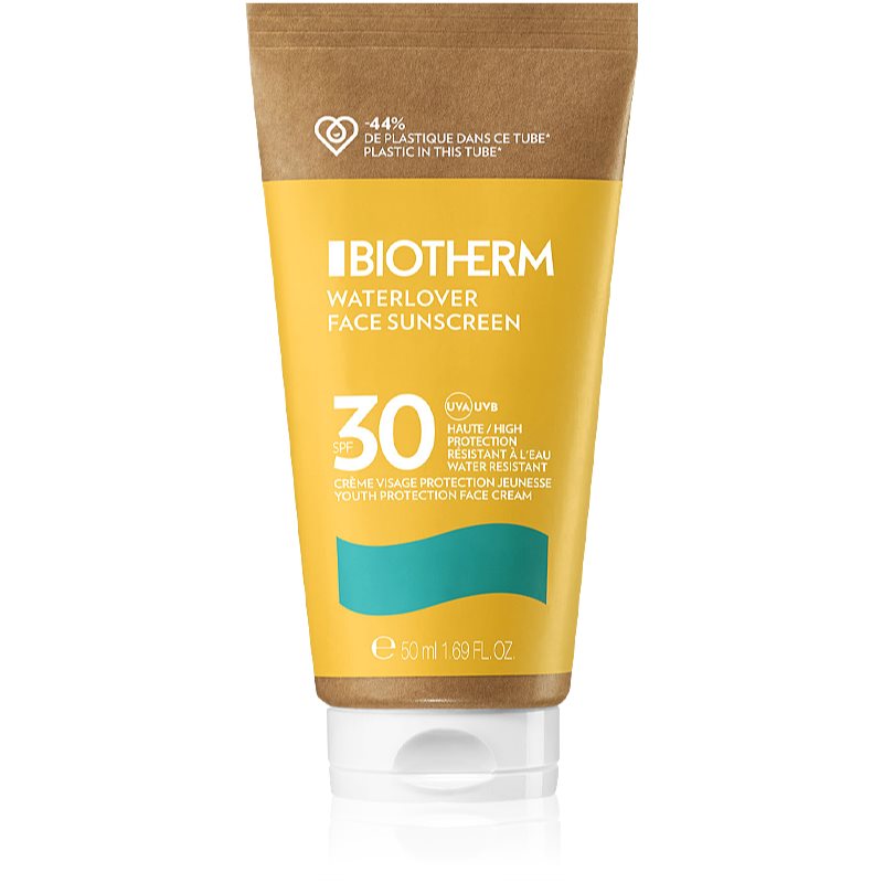 Biotherm Waterlover Face Sunscreen Spf 30 Crema Protettiva Viso Anti-Age Per Pelli Intolleranti Spf 30 50 Ml