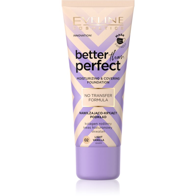 Eveline Cosmetics Better Than Perfect Fondotinta Coprente Effetto Idratante Colore 02 Light Vanilla Warm 30 Ml