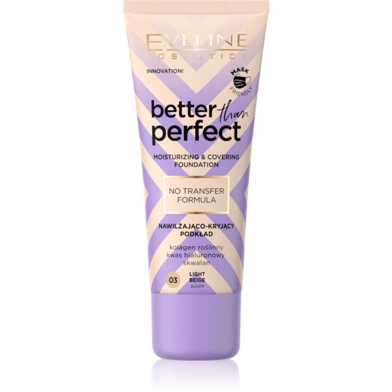 Eveline Cosmetics Better Than Perfect Fondotinta Coprente Effetto Idratante Colore 03 Light Beige Warm 30 Ml