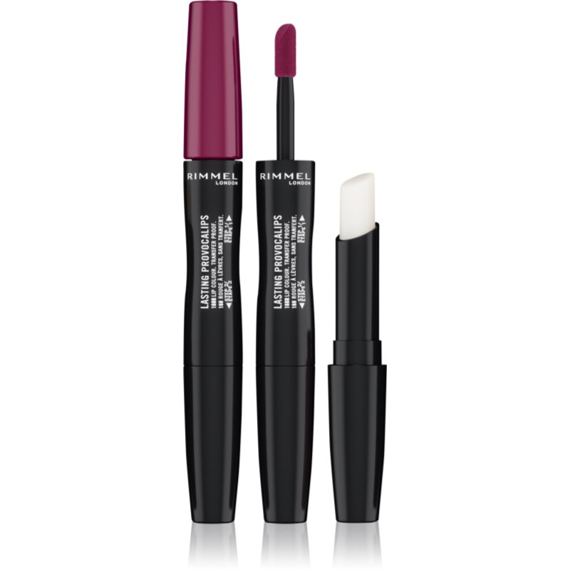 Rimmel Lasting Provocalips Double Ended Rossetto Lunga Tenuta Colore 440 Maroon Swoon 3,5 G