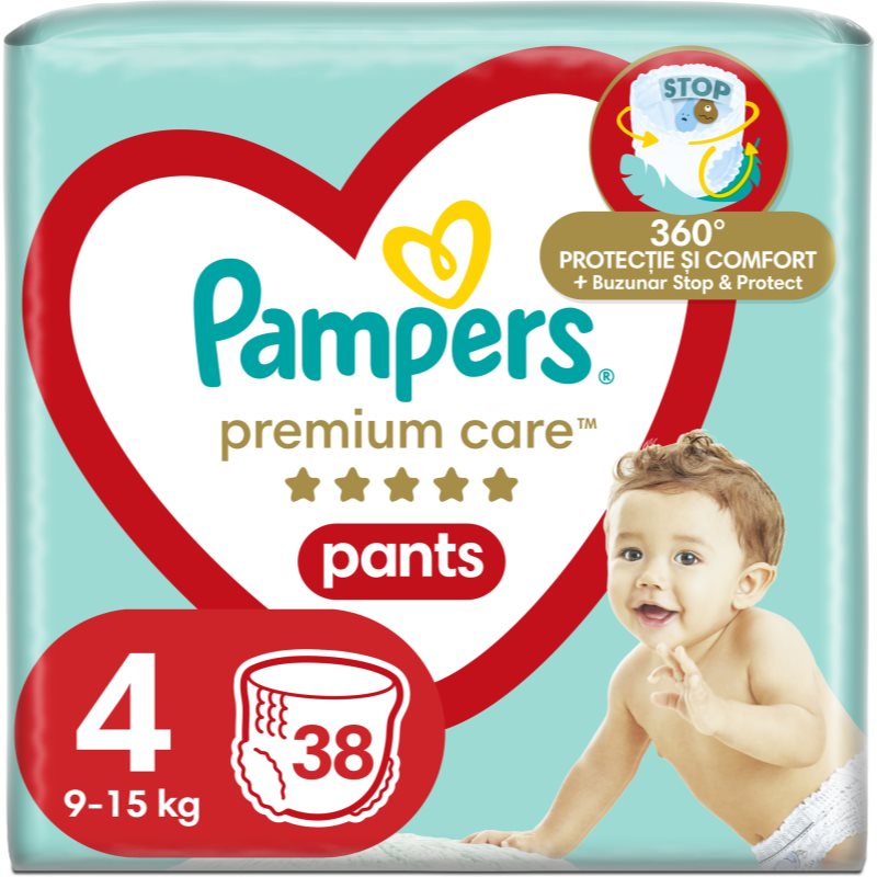 Pampers Premium Care Pants Maxi Size 4 Pannolini A Mutandina Usa E Getta 9-15 Kg 38 Pz