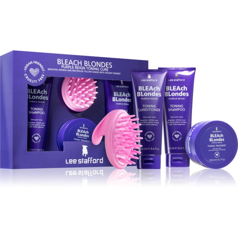 Lee Stafford Bleach Blondes Purple Reign Set Neutralizzante Per Toni Gialli
