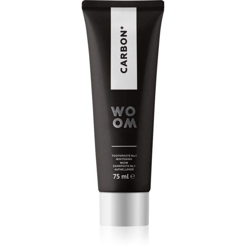 Woom Carbon+ Toothpaste Dentifricio Sbiancante Al Carbone Attivo 75 Ml