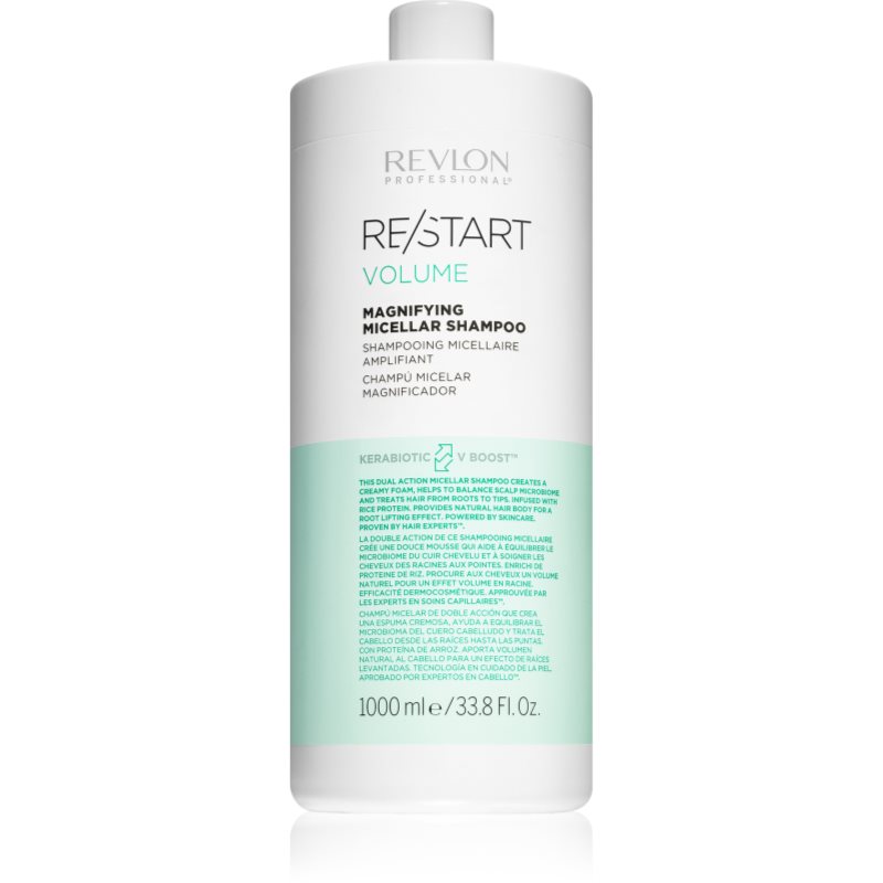 Revlon Professional Re/Start Volume Shampoo Micellare Volumizzante Per Capelli Delicati E Mosci 1000 Ml