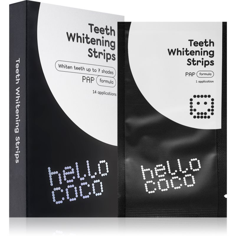 Hello Coco Pap+ Teeth Whitening Strips Strisce Sbiancanti Per I Denti 28 Pz