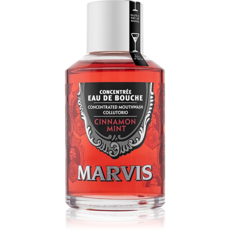 Marvis Concentrated Mouthwash Cinnamon Mint Collutorio Concentrato Per Un Alito Fresco 120 Ml