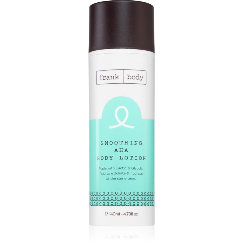 Frank Body Smoothing Aha Crema Idratante E Nutriente Con Acido Lattico New Green Look 140 Ml