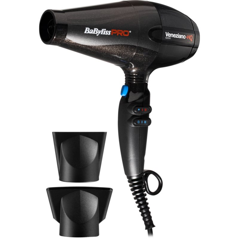 Babyliss Pro Veneziano-Hq Ionic Ultra-Long Phon Per Capelli Black