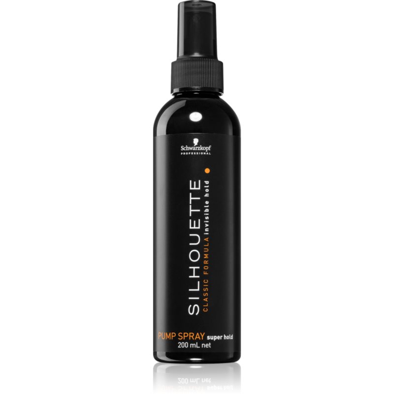 Schwarzkopf Professional Silhouette Pump Spray Lacca Per Capelli Fissante Forte Ricaricabile 200 Ml