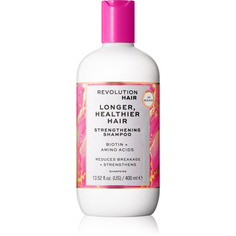 Revolution Haircare Longer, Healthier Shampoo Rinforzante E Rivitalizzante Per Capelli Lunghi 400 Ml