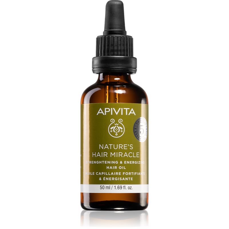 Apivita Nature'S Hair Miracle Strengthening Hair Oil Olio Per Capelli Più Forti 50 Ml